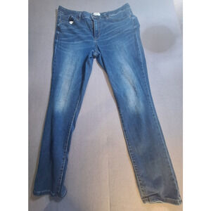 Sonoma Goods For Life Skinny Women's Size 16 Stretch Distressed Blue Denim Jeans